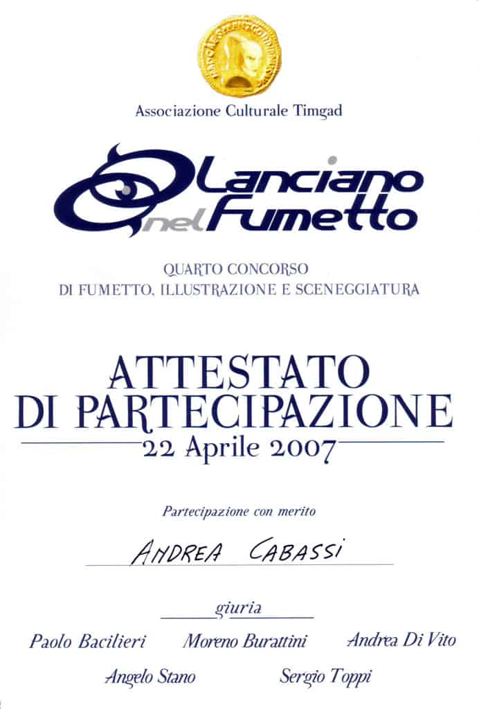 20071014003 Attestato Lanciano
