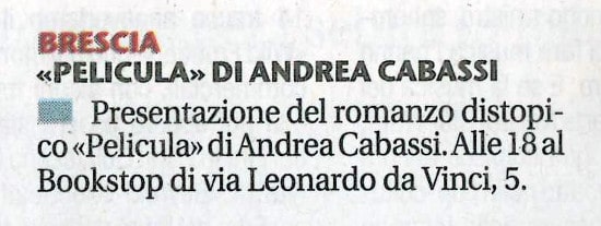 Giornale Di Brescia 11 aprile 2015 p. 60